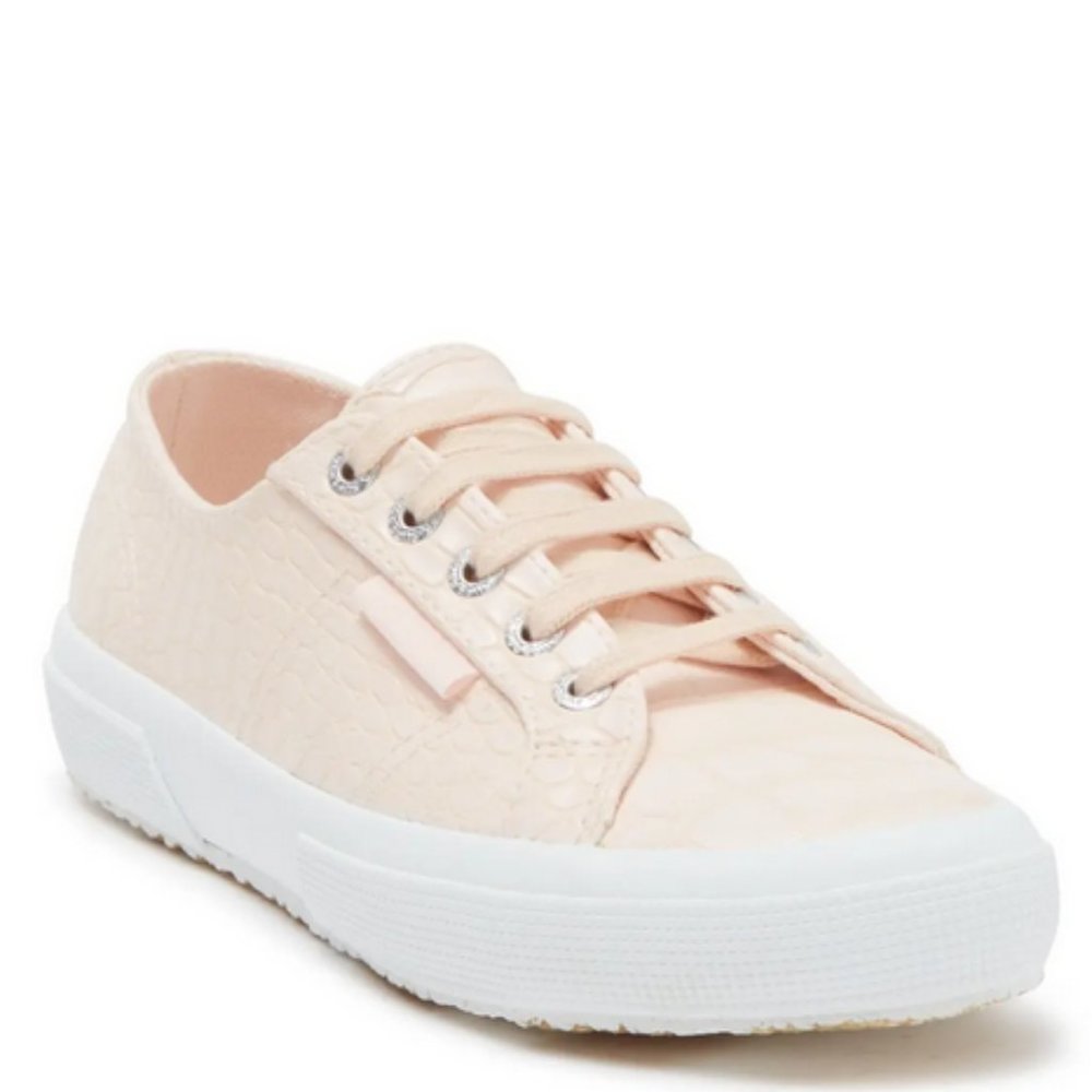 SUPERGA Embossed Leather Sneakers